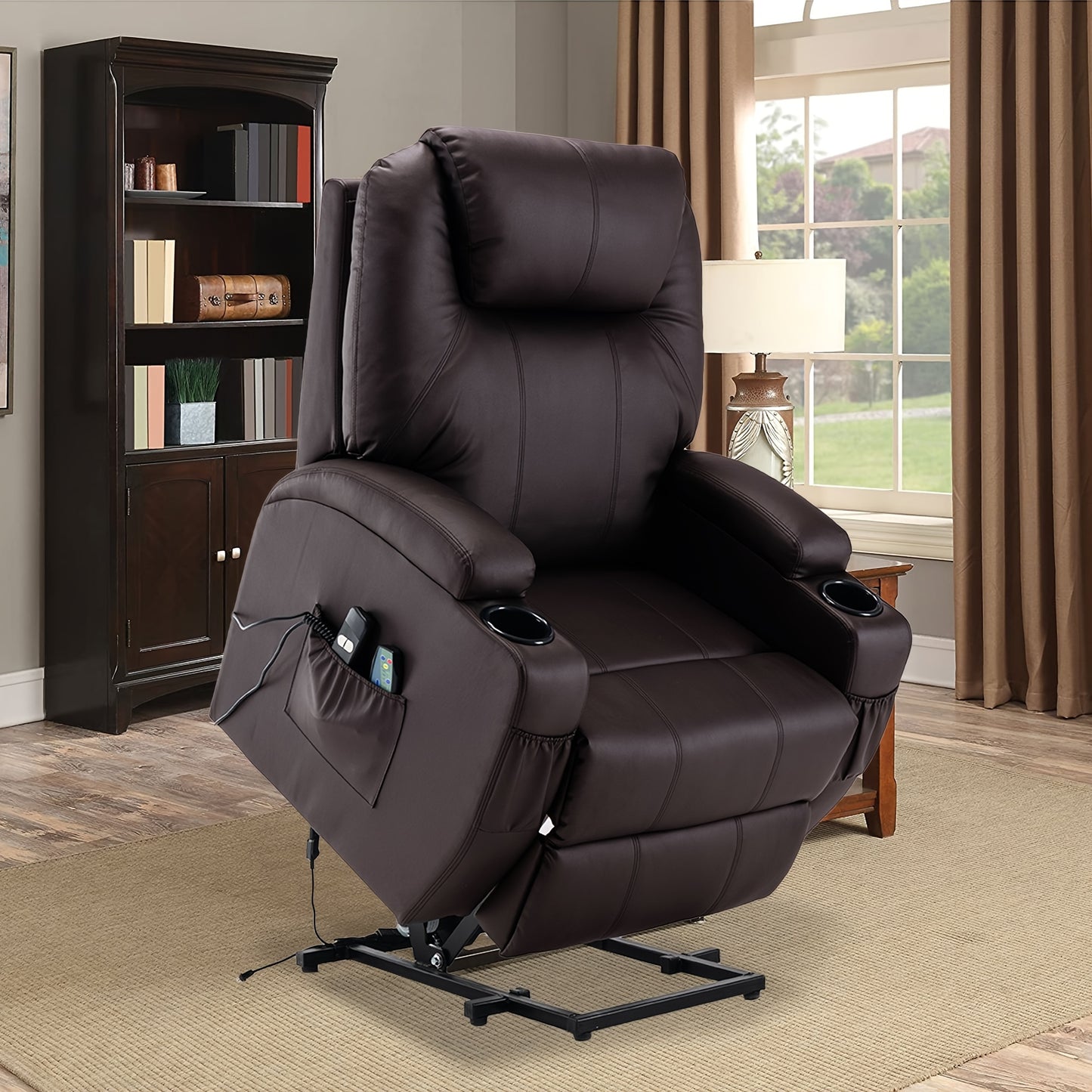 ComfortPlus Lift Recliner Chair - Massage Chair with Heat, Vibration, and Power Lift Function