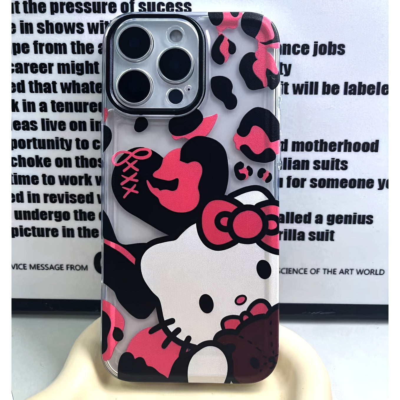 Sanrio Leopard Print Style Hellokitty - Anti Fall And Shockproof Transparent Phone Cases Suitable for Iphone