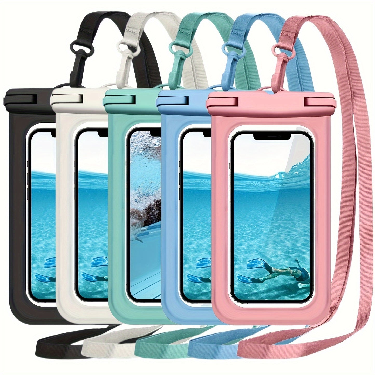 Swimming Drift Mobile Phone Bag Beach Bag Outdoor Sports Hanging Neck Arm Strap Dual-purpose