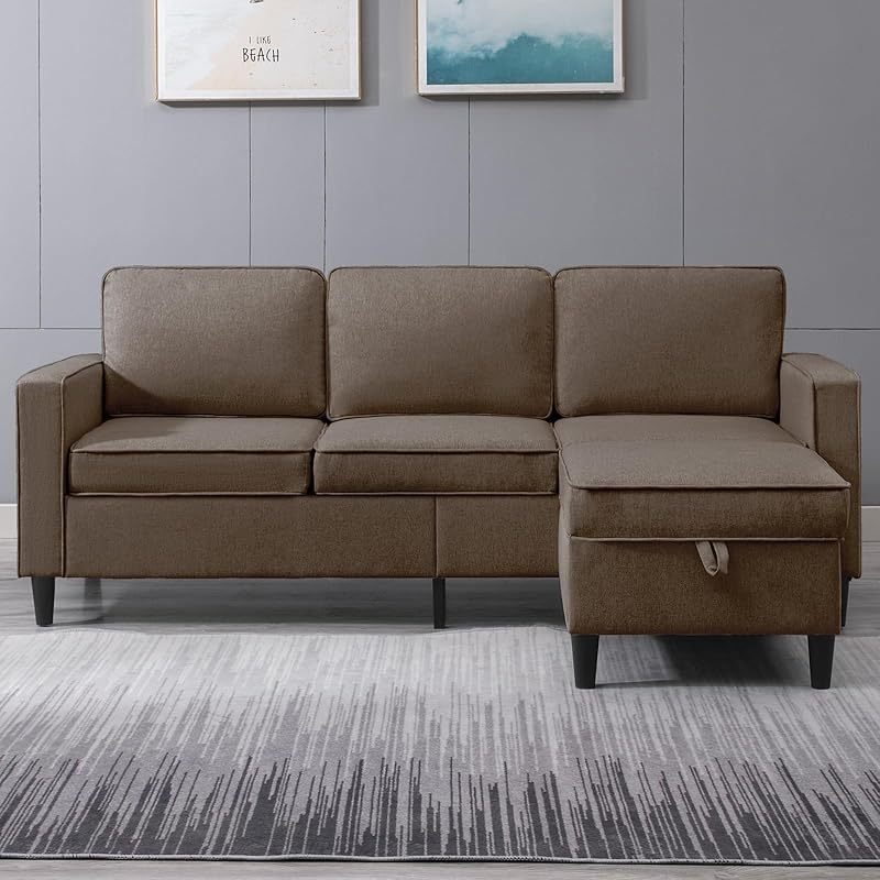 78-Inch (about 198.1cm) Convertible Sectional Sofa,