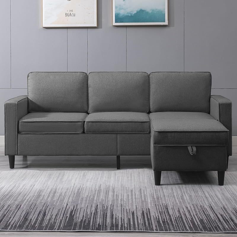 78-Inch (about 198.1cm) Convertible Sectional Sofa,