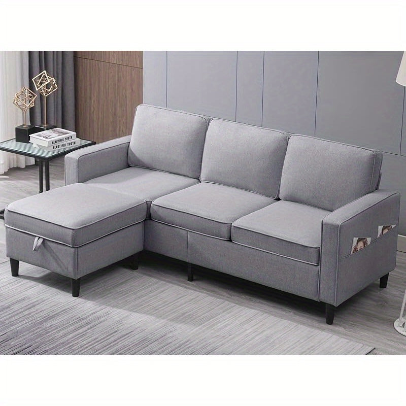 78-Inch (about 198.1cm) Convertible Sectional Sofa,