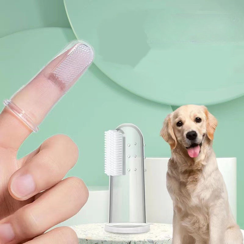 5 pet finger toothbrushes, effective in cleaning teeth - perfect for dogs and cats