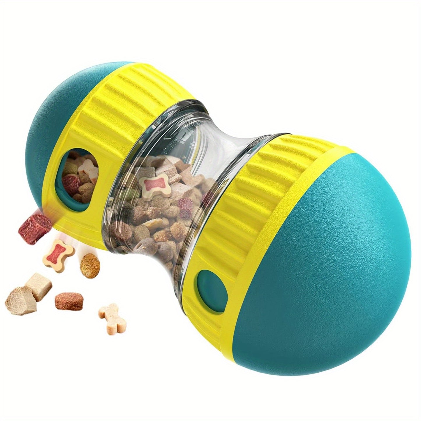 Interactive Adjustable Dispenser Toy. Keep Dogs Busy, Stimulates IQ, Slow Feeder for Boredom and Mental Stimulation