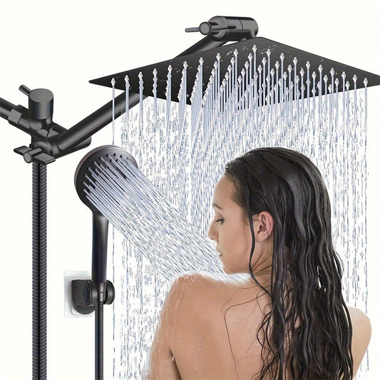 12-Inch Luxury All-Metal 3-Way Rainfall Shower Head