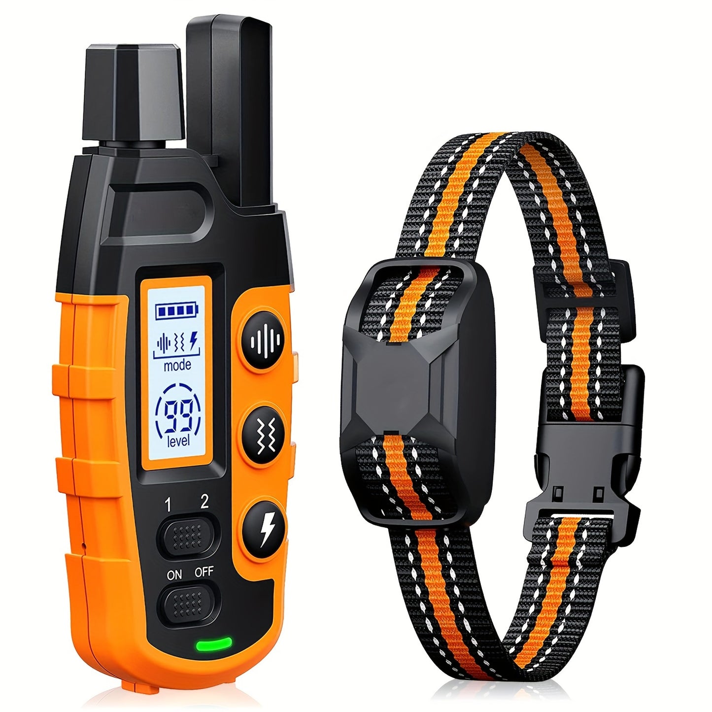 3300ft Rechargeable Waterproof Training Collars with Adjustable Nylon Strap, for 5-150lbs dogs