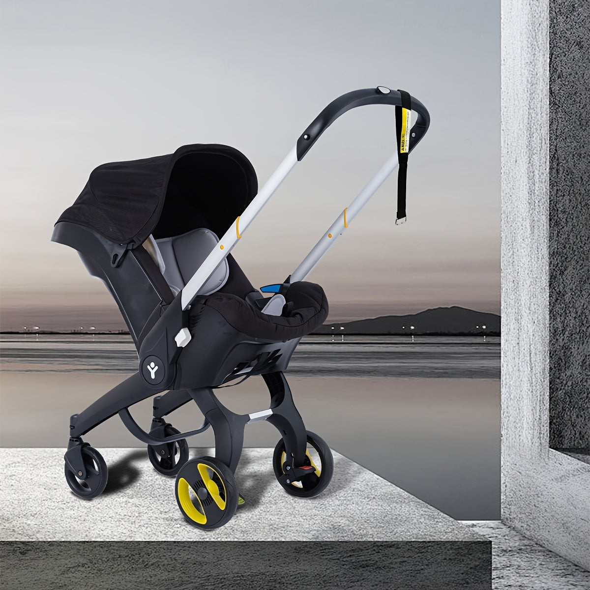 G301 Compact Stroller - Ultra-Lightweight, Easy-Fold, Front-Facing Single Seat with Adjustable Canopy