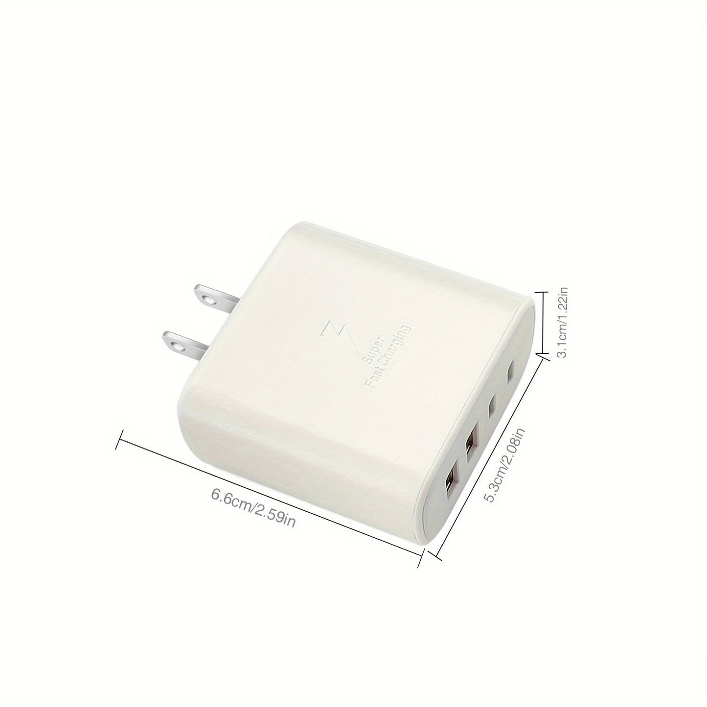 4FT Super Fast Charging Cable - High-Speed USB C Wall Charger for iPhone 15 and iPad