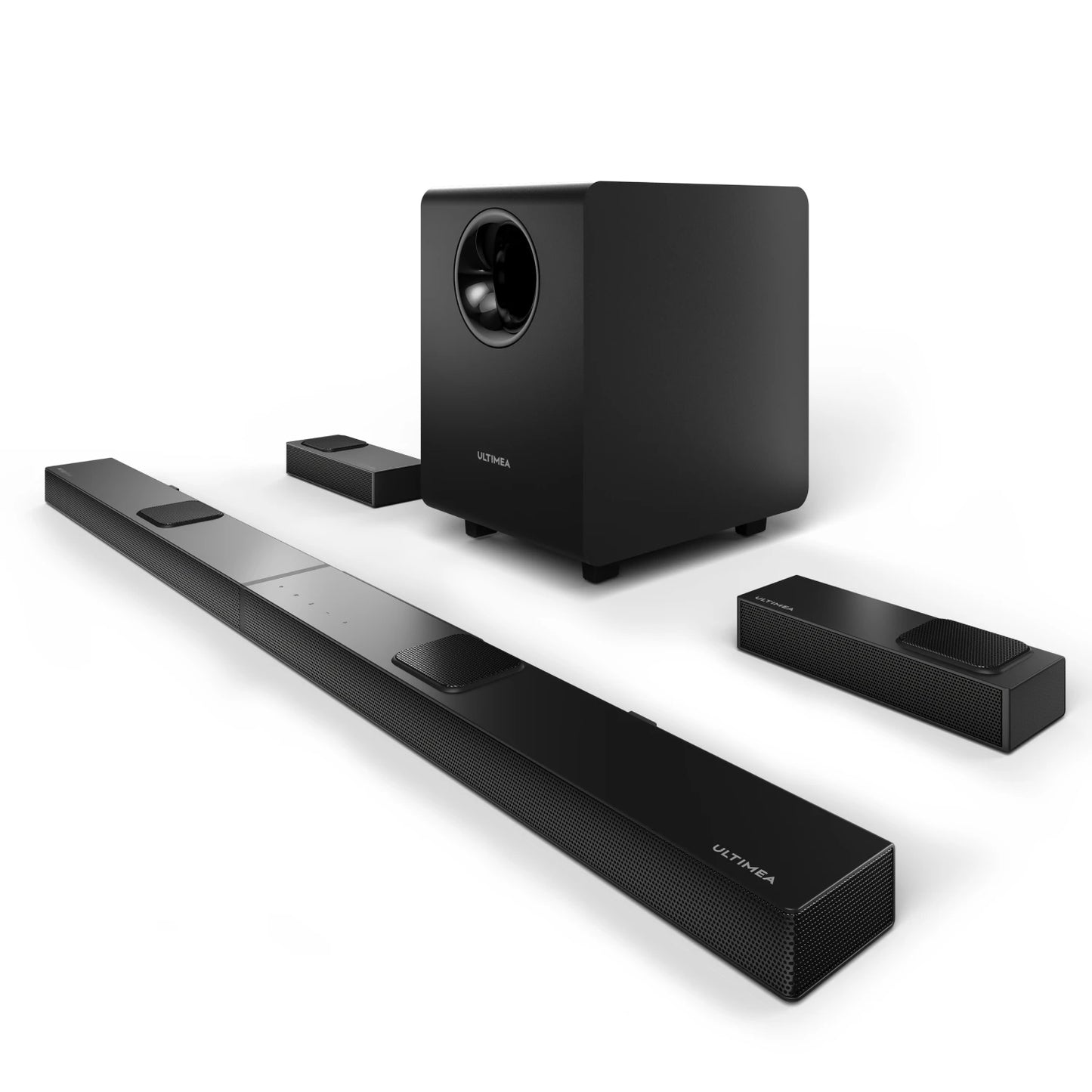 ULTIMEA 7.1.4 Soundbar with Dolby Atmos, 8" Wireless Subwoofers, Home Theater