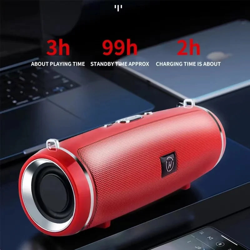 200W Portable Bluetooth Speaker IPX7 Waterproof Speaker Subwoofer Stereo Speaker FM Radio