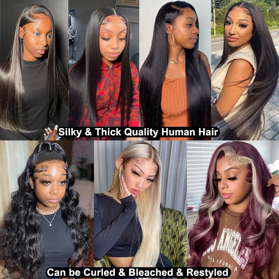 HD Lace Frontal Wig 13x6 13x4 Lace Front Human Hair Wigs Lemoda Remy Wig Straight Transparent Lace Wig