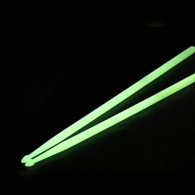 5A Luminous Drum Stick Nylon Fluorescent Drumsticks Glow in The Dark Bright Light Musical Instruments