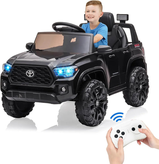 12V Kids Ride on Truck Electric Vehicle Toy with Remote Control,Soft Start, LED Light, 3 Speeds