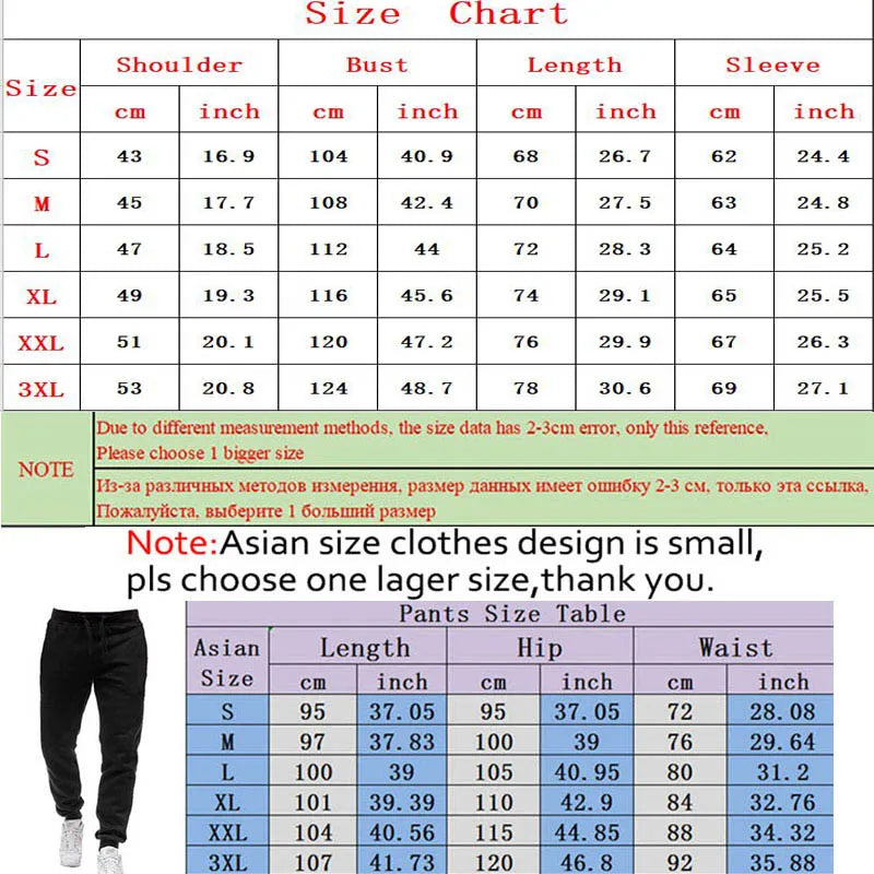 New Fashion Tracksuit For Men Hoodie Fitness