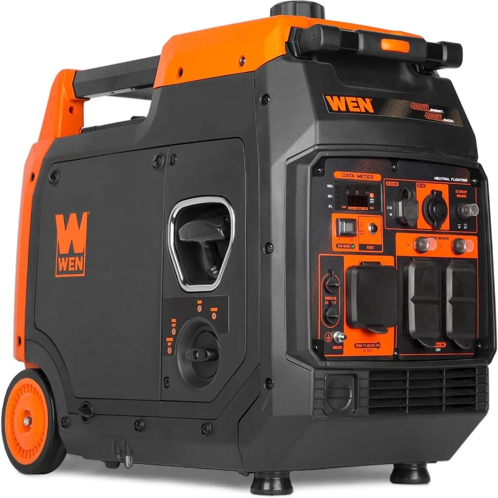 4800-Watt Portable Inverter Generator Includes onboard wheels 224cc engine generates Ultra-efficient