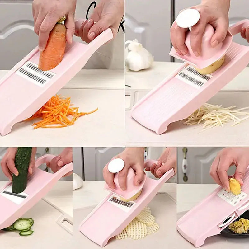 Household Vegetable Cutting Potato Slicer Shredder with Handle Kitchen Gadgets