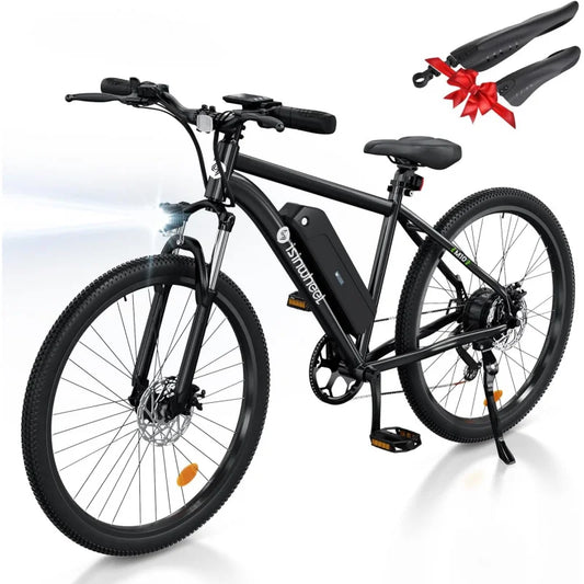 Qisinwheel M10 Adult 500W, 26" Commuting Electric Mountain Bike 20MPH Max