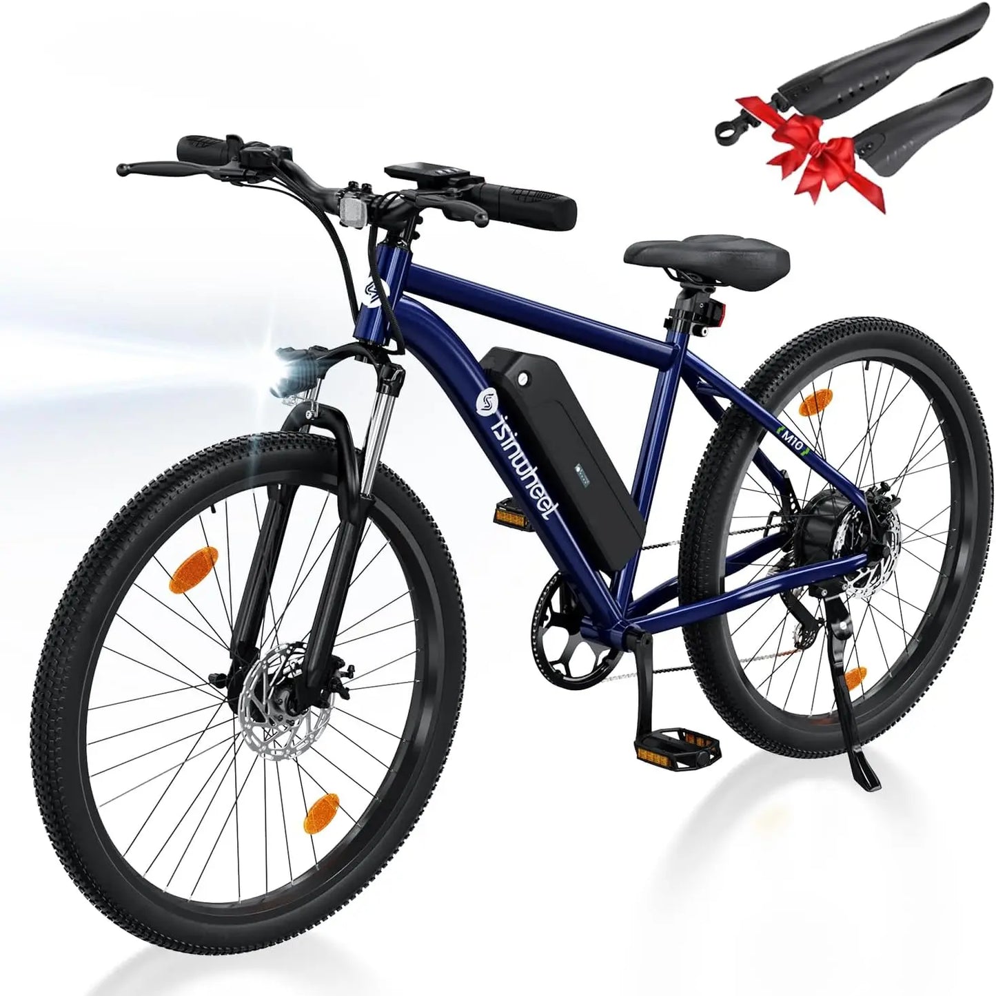 Qisinwheel M10 Adult 500W, 26" Commuting Electric Mountain Bike 20MPH Max