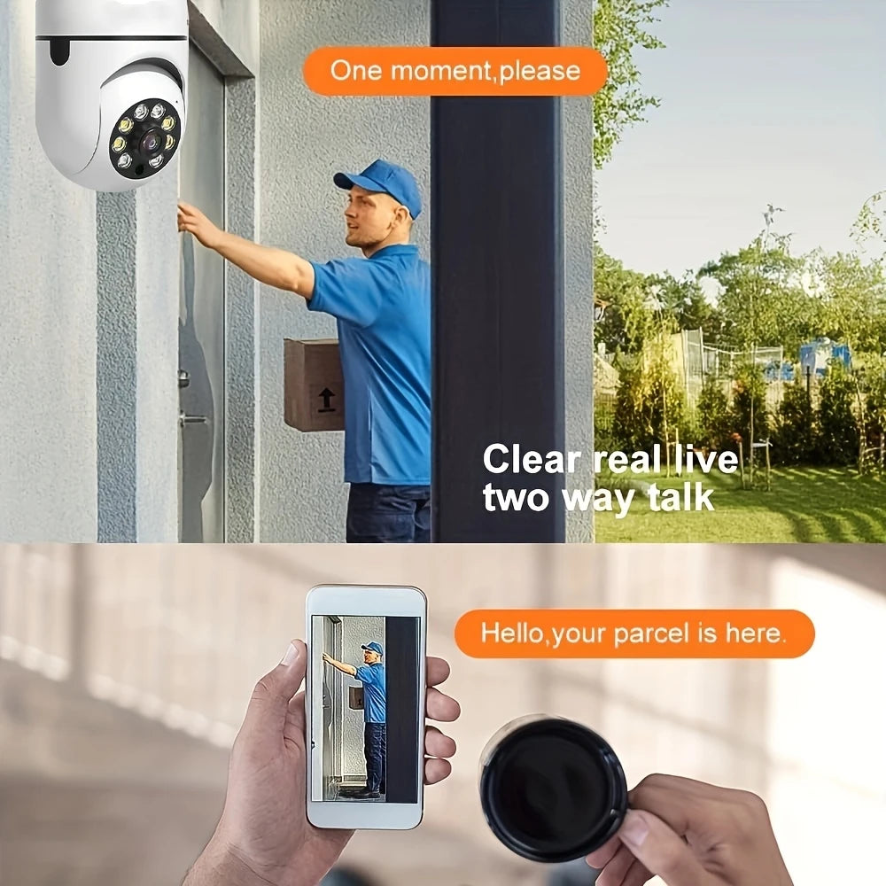 3Pc Ease Life APP-Light Bulb Security Cameras Outdoor Wireless WiFi Camera 5GHz, 360 Degree,