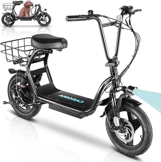 1200W Adult Peak Electric Scooter, 14 Inch Fat Tire, 500Wh Battery, 30 Mile Range, 20MPH Speed, Foldable Electric Scooter