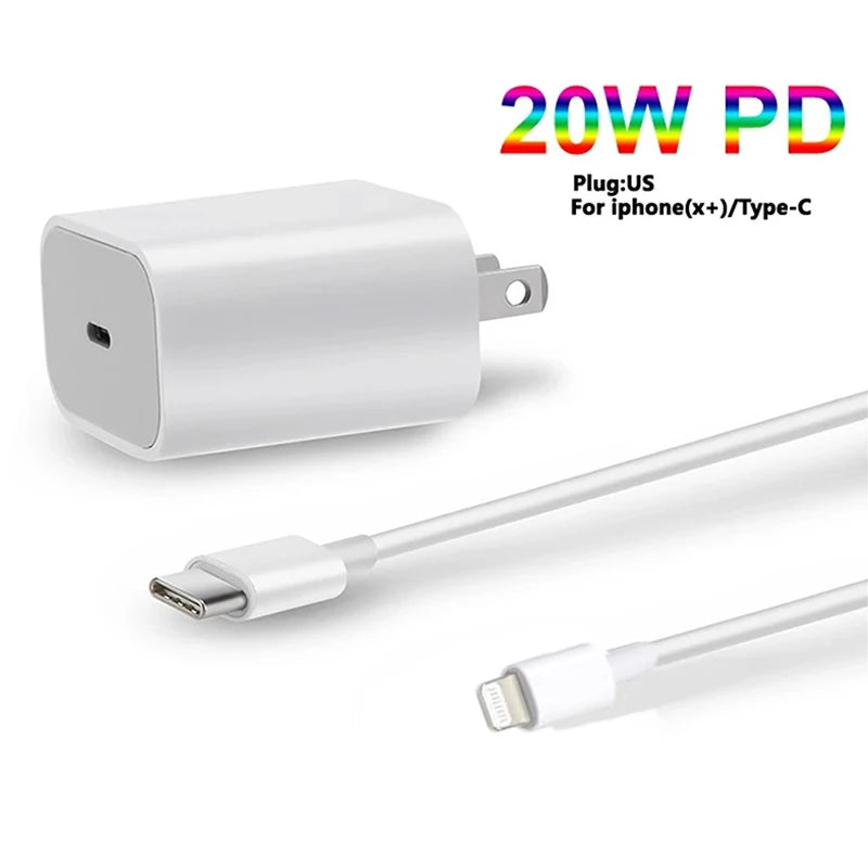 20W PD Charger Quick Charging Type C Fast Charging Adapter For iPhone 14 13 12