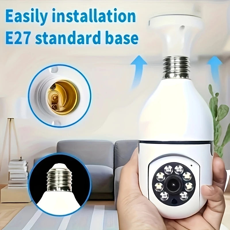 3Pc Ease Life APP-Light Bulb Security Cameras Outdoor Wireless WiFi Camera 5GHz, 360 Degree,