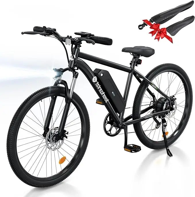 Qisinwheel M10 Adult 500W, 26" Commuting Electric Mountain Bike 20MPH Max