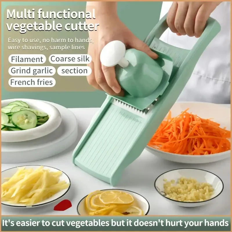 Household Vegetable Cutting Potato Slicer Shredder with Handle Kitchen Gadgets