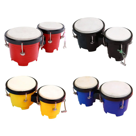 4inch 5inch Bongo Drum Set Educational Tunable Percussion Instrument for Adults