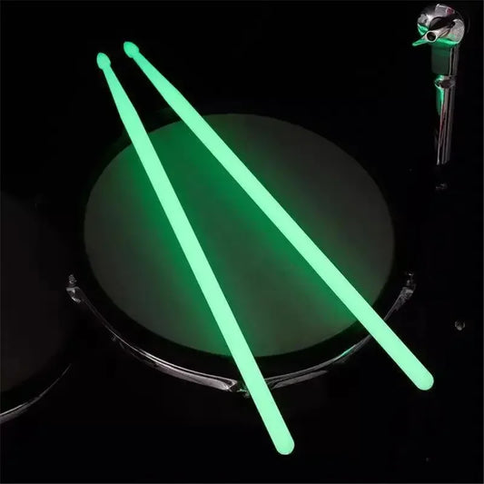 5A Luminous Drum Stick Nylon Fluorescent Drumsticks Glow in The Dark Bright Light Musical Instruments