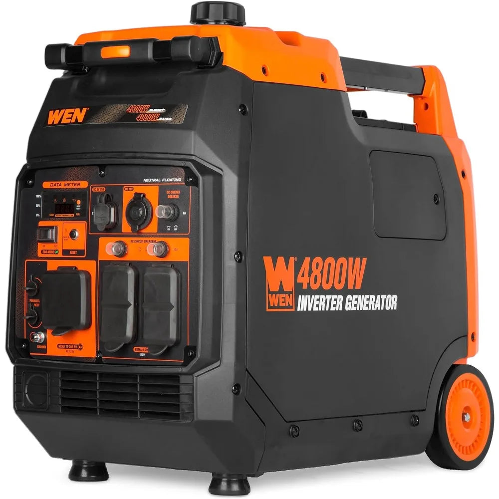 4800-Watt Portable Inverter Generator Includes onboard wheels 224cc engine generates Ultra-efficient