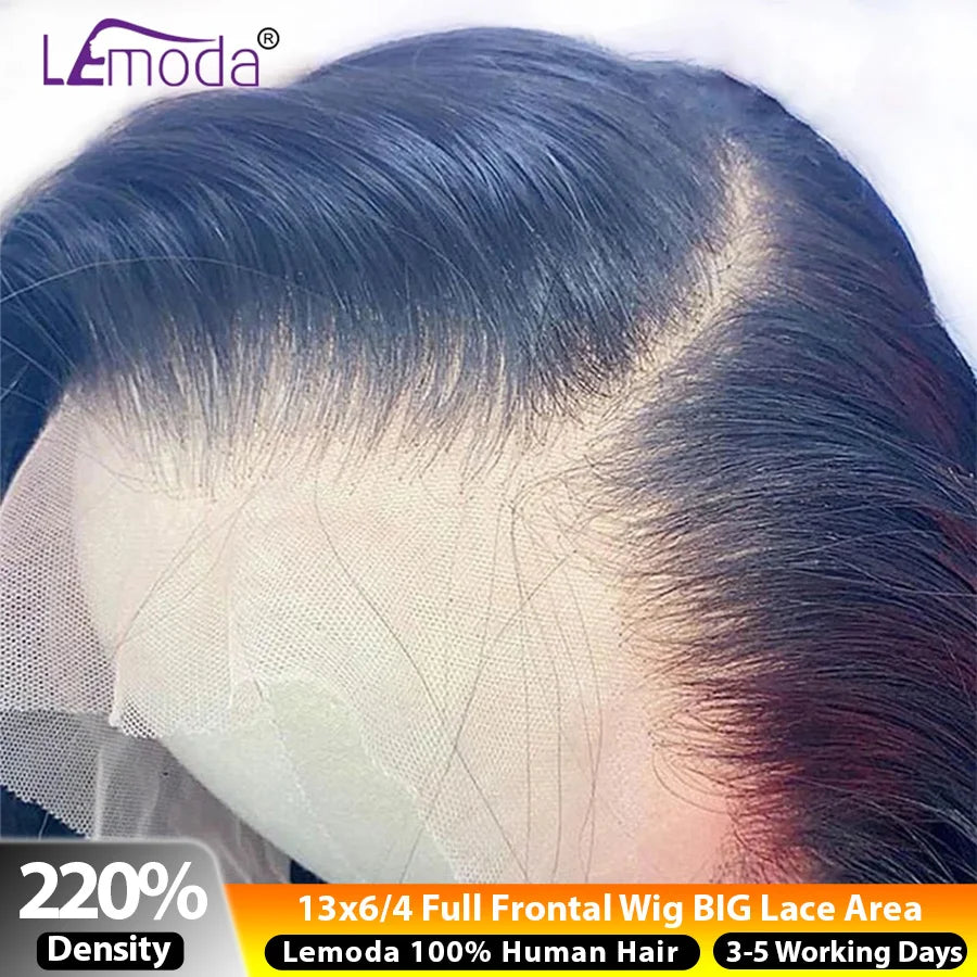 HD Lace Frontal Wig 13x6 13x4 Lace Front Human Hair Wigs Lemoda Remy Wig Straight Transparent Lace Wig