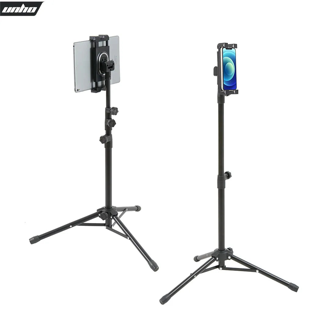 Portable Tablet Tripod Floor Stand Mobile Phone Holder Height Adjustable 360 Rotating