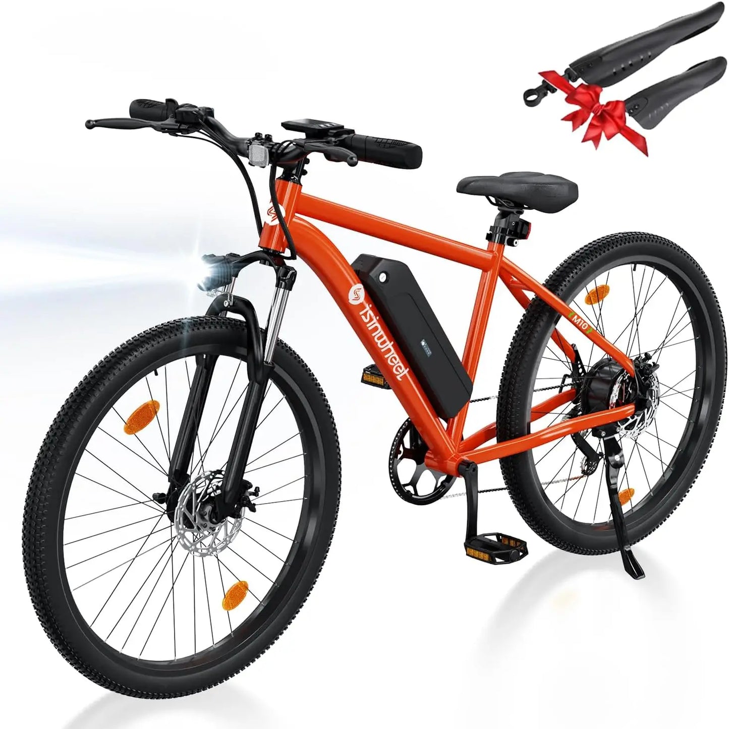 Qisinwheel M10 Adult 500W, 26" Commuting Electric Mountain Bike 20MPH Max