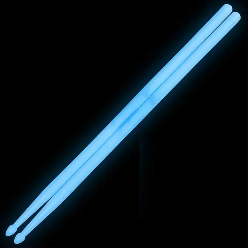 5A Luminous Drum Stick Nylon Fluorescent Drumsticks Glow in The Dark Bright Light Musical Instruments