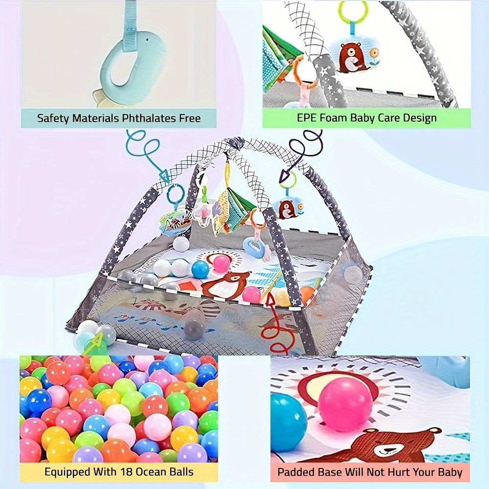 18-Piece Deluxe Baby Activity Gym Set - Ideal Gift For Newborns And Toddlers, - For Boys And Girls