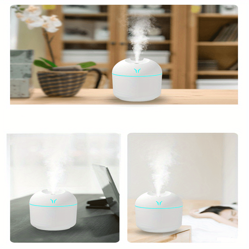 USB-Powered Colorful Humidifier & Aroma Diffuser with Night Light