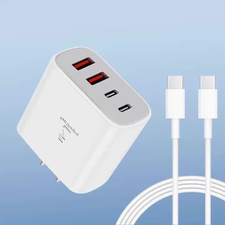 4FT Super Fast Charging Cable - High-Speed USB C Wall Charger for iPhone 15 and iPad