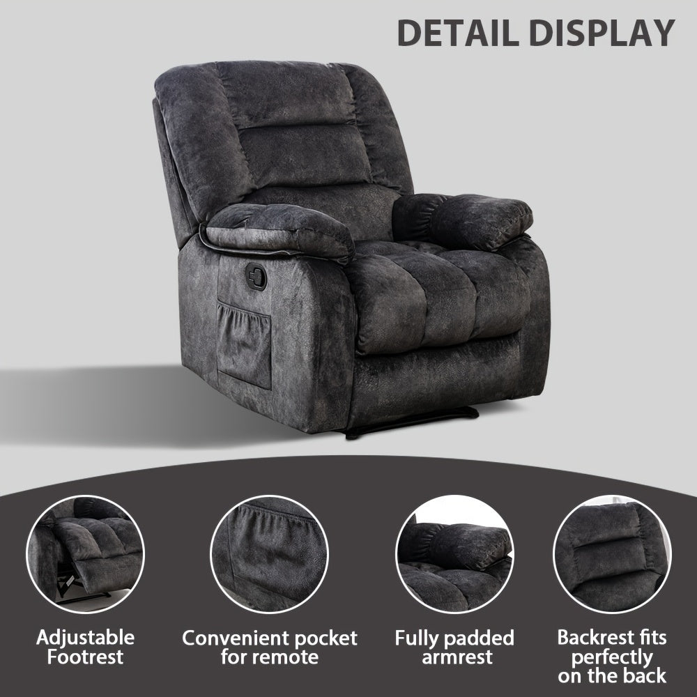 Single Comfortable Electric Elevating Recliner Chair with Full Body Massage, Heat, Ergonomic Design, Side Organizer Bag