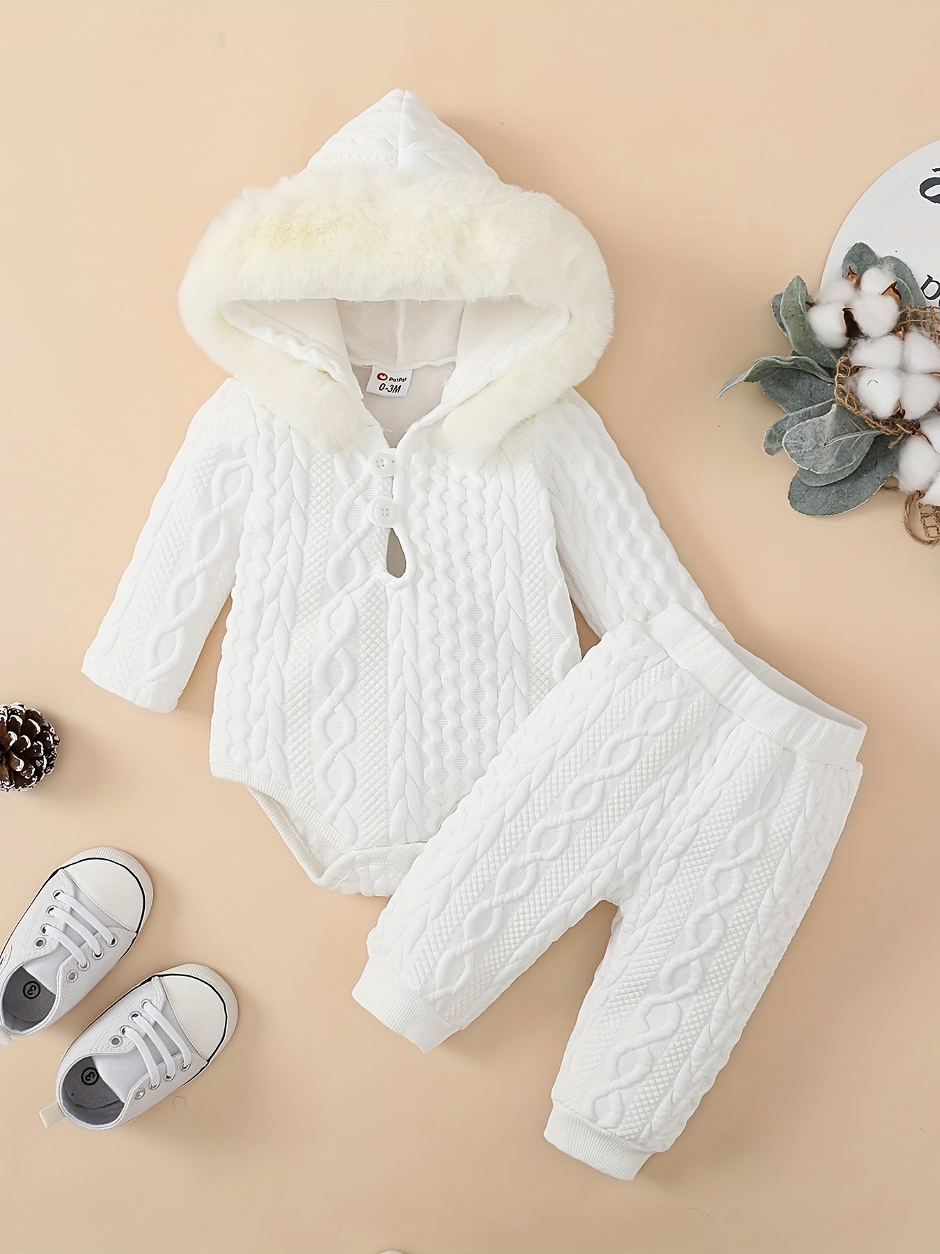 Baby Clothing Sets Girls Hoodie Long Sleeve Romper And Pants Outfit