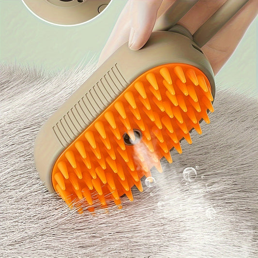 A Pet Automatic Spray Hair Removal And Anti-static Massage Comb Suitable For Cat And Dog Grooming